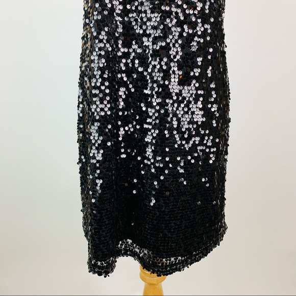 Express Black Sequin Mini Dress Small - Picture 4 of 14